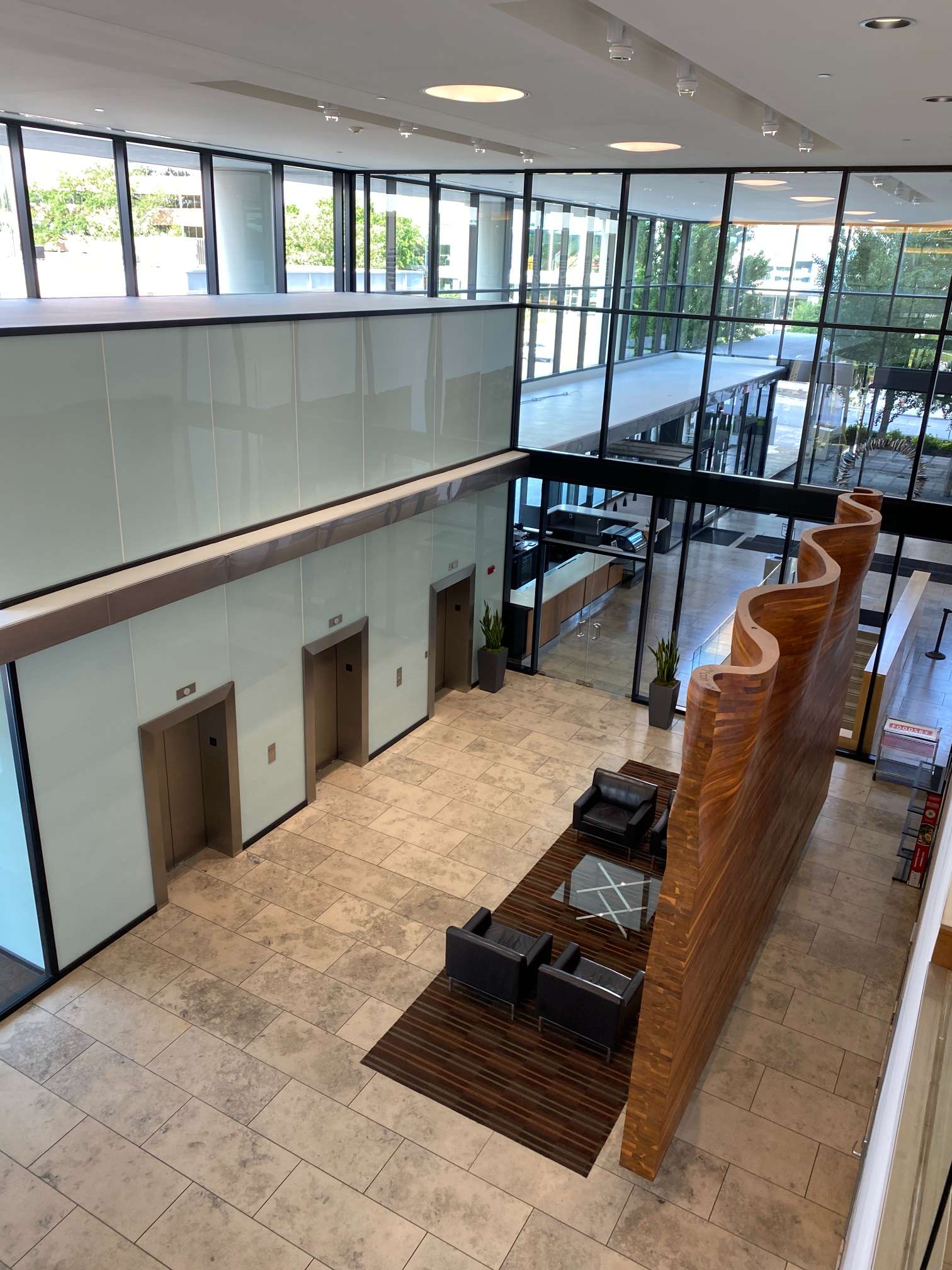 Copaken Brooks Plaza Colonnade Office Tower Entry Elevator Bay