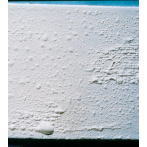 Blistered paint