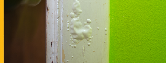 bubbling paint on wall