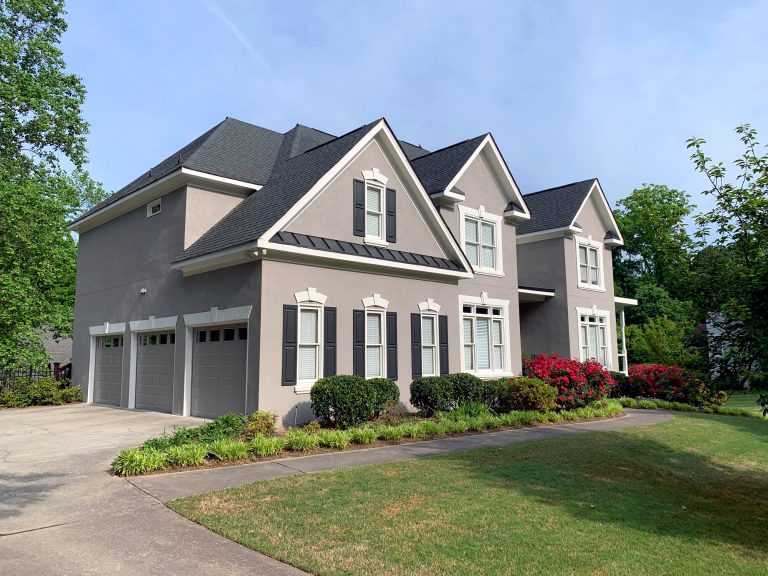 Grey Stucco Home in Marietta, GA