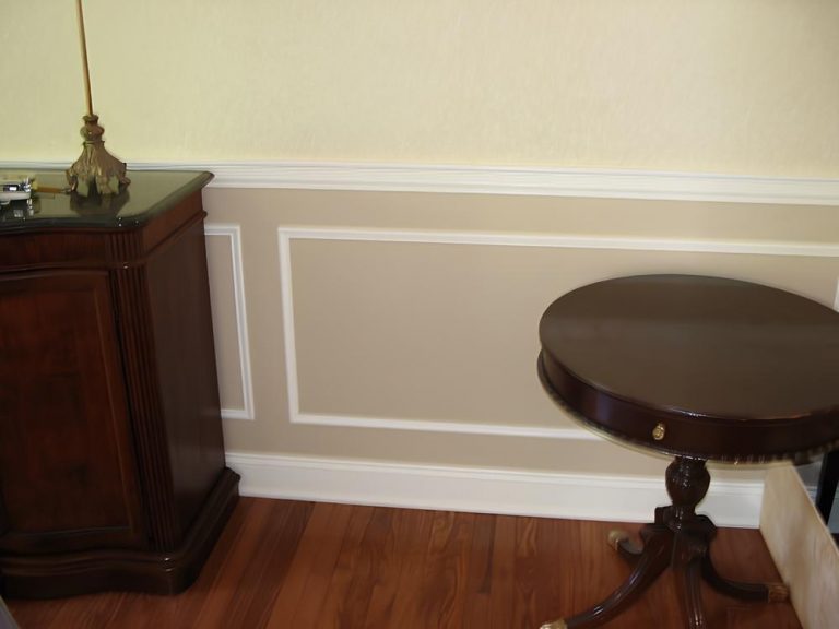 Tan Wainscoting Design