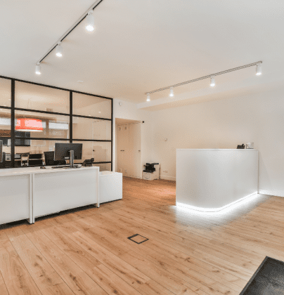 retail space interior with neutral colors