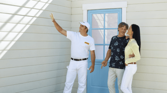 certapro employee talking with customers