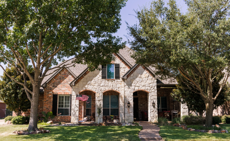 Brick and Stone Suburban Home