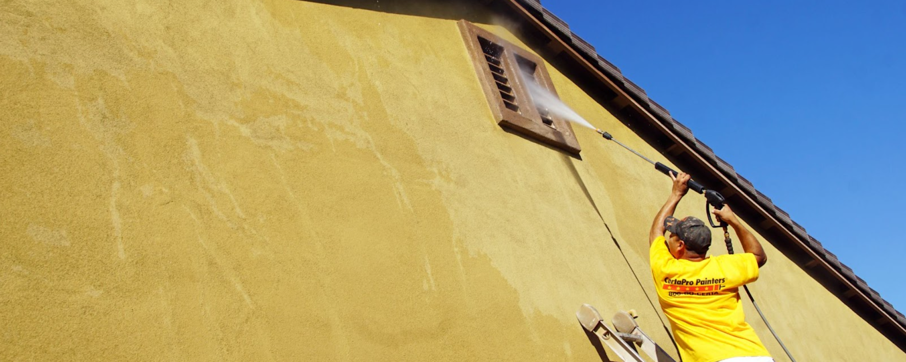 pressure wash or paint home?