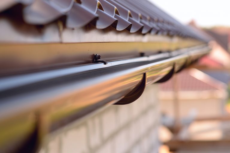 Painted gutters and eavestroughs