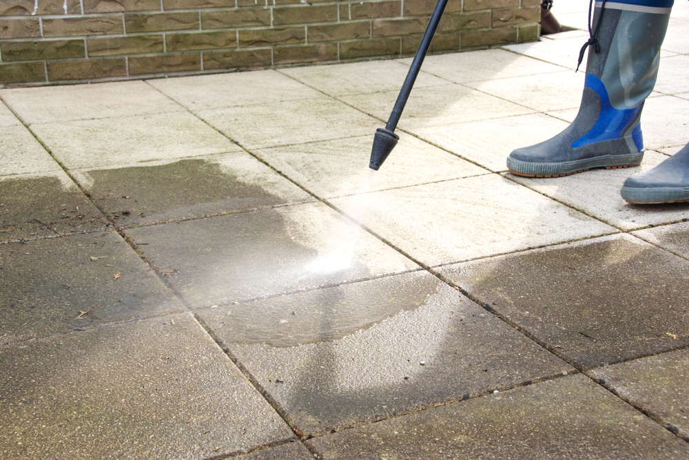 power wash concrete
