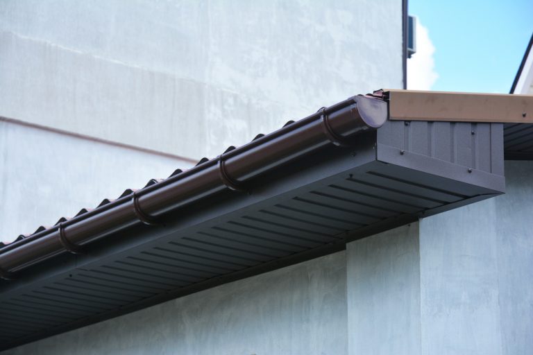 Painted roof fascia