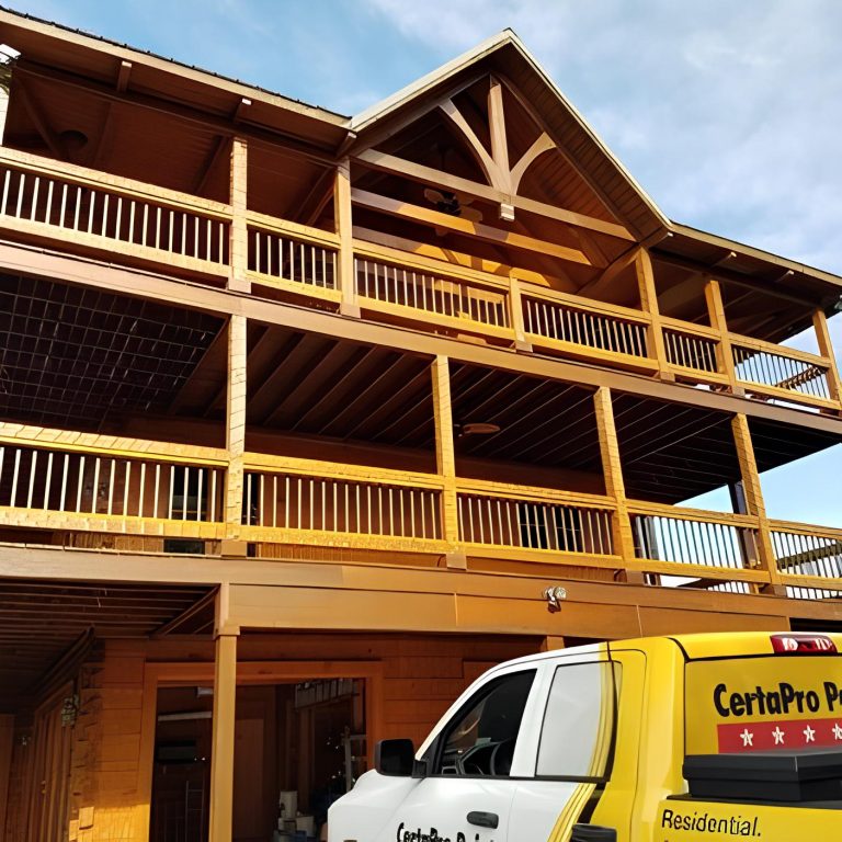 Extensive Exterior Staining