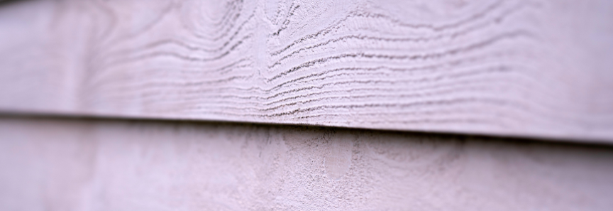 Close-up of painted home siding