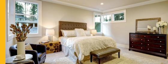 Painted bedroom in Central Illinois
