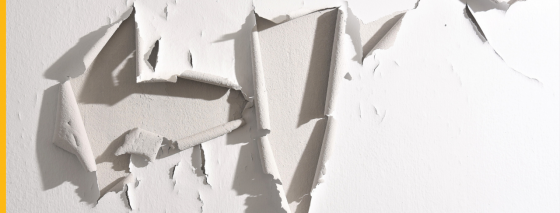 peeling paint in new construction home