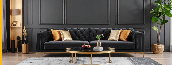 living room with blank paint