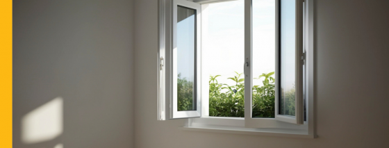 window open after interior painting