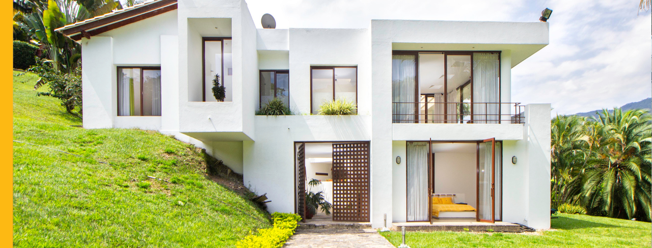 residential home with energy efficient paint