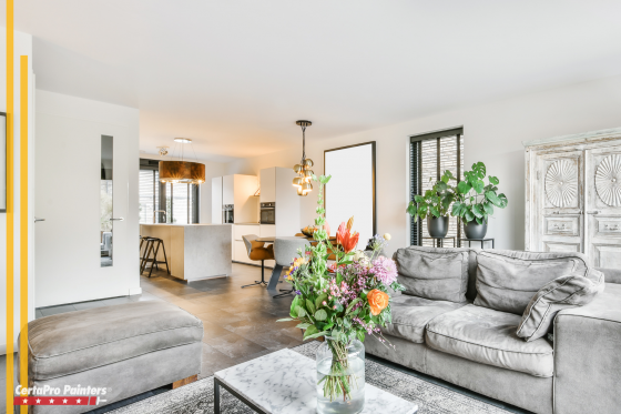 White paint color living room