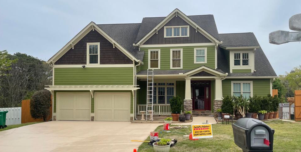 after house painting project in atlanta