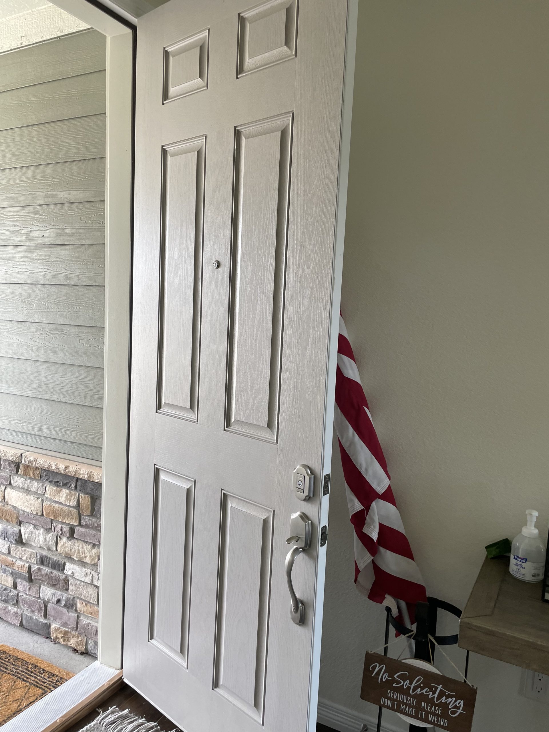 painted front door