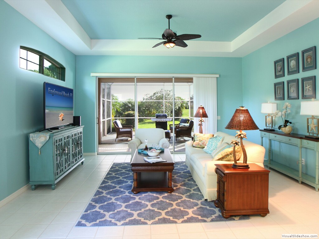 repainted living room in punta gorda, florida