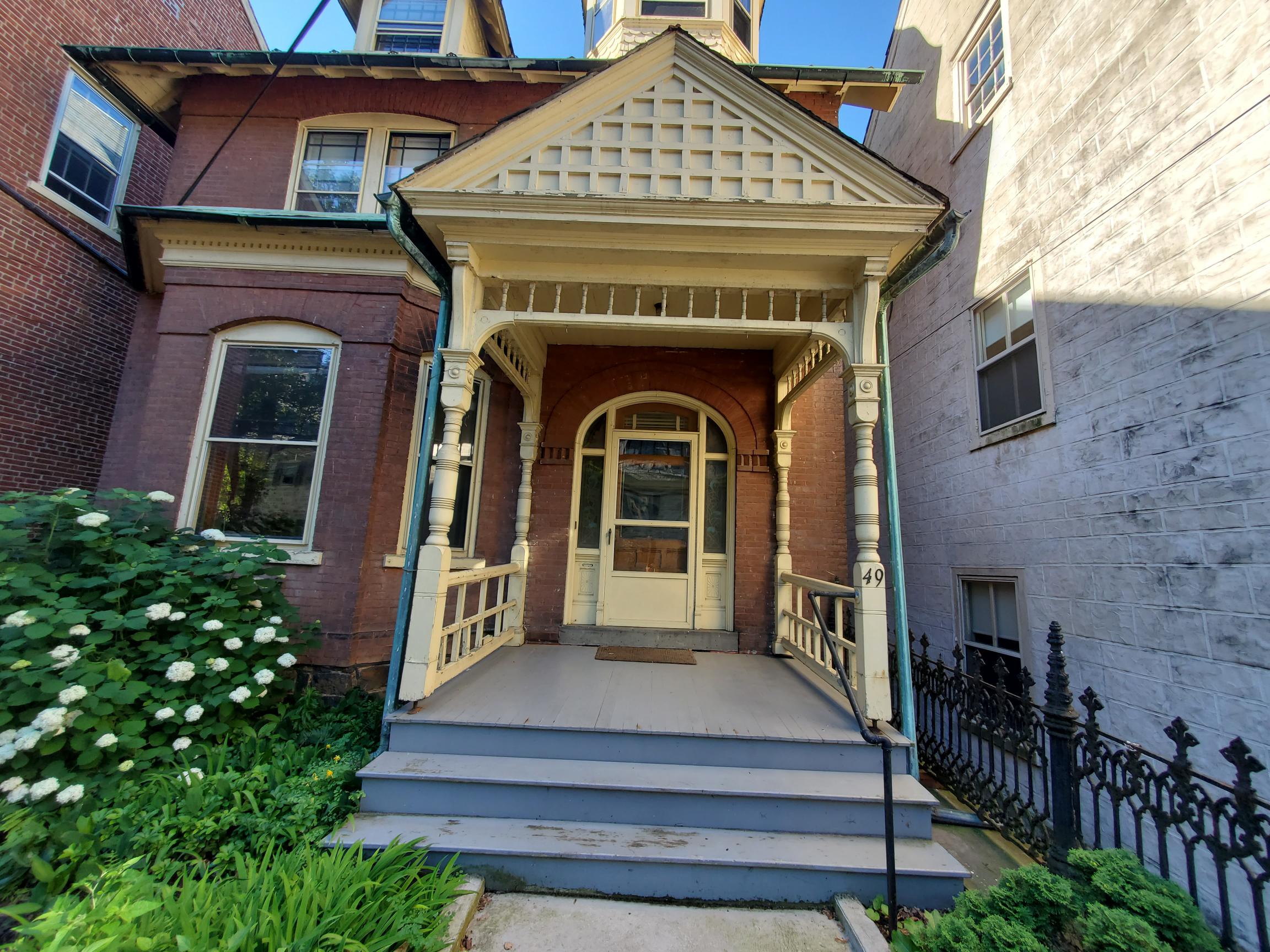 Front Porch of Bethlehem Moravians property before painting project by CertaPro Painters of the Greater Lehigh Valley