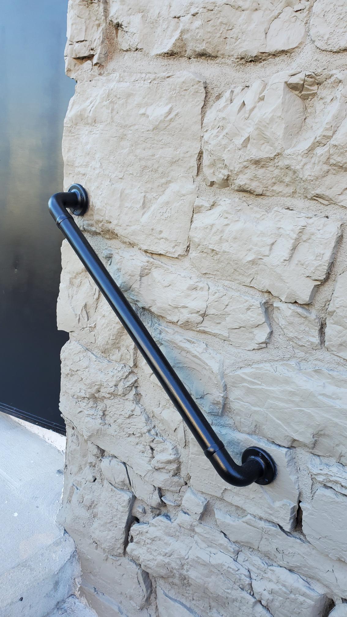 Stair Railing after completed commercial exterior painting project for River Rock Management by CertaPro Painters of the Greater Lehigh Valley