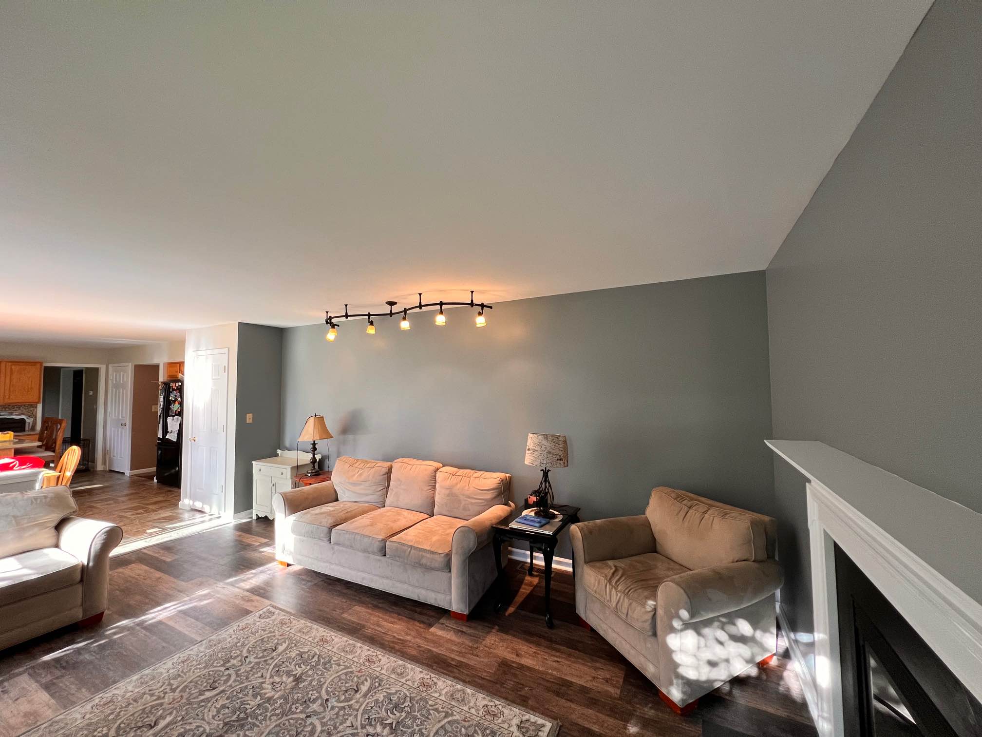 Completed Residential Living Room Painting Project in Macungie, PA - Angle 4