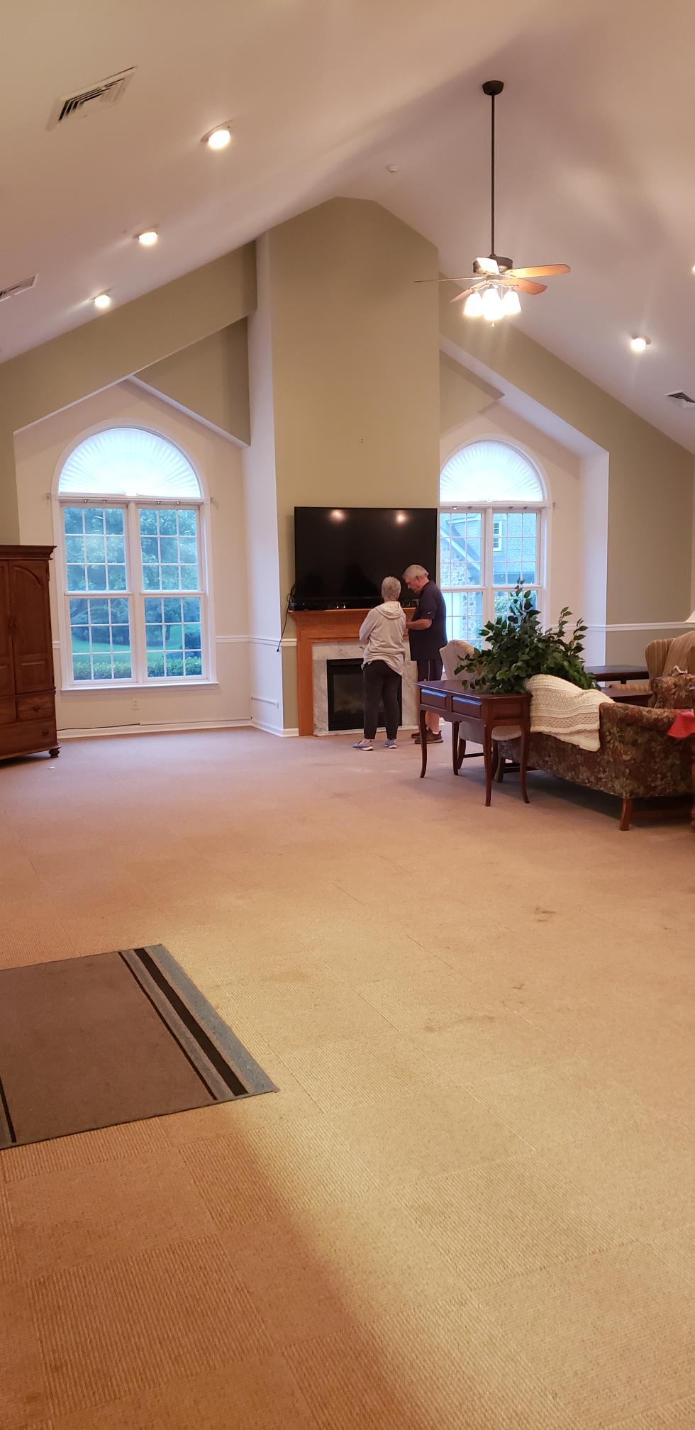 Completed Commercial Interior Painting Project at Upstream Farm Village in Easton, PA - Angle 4