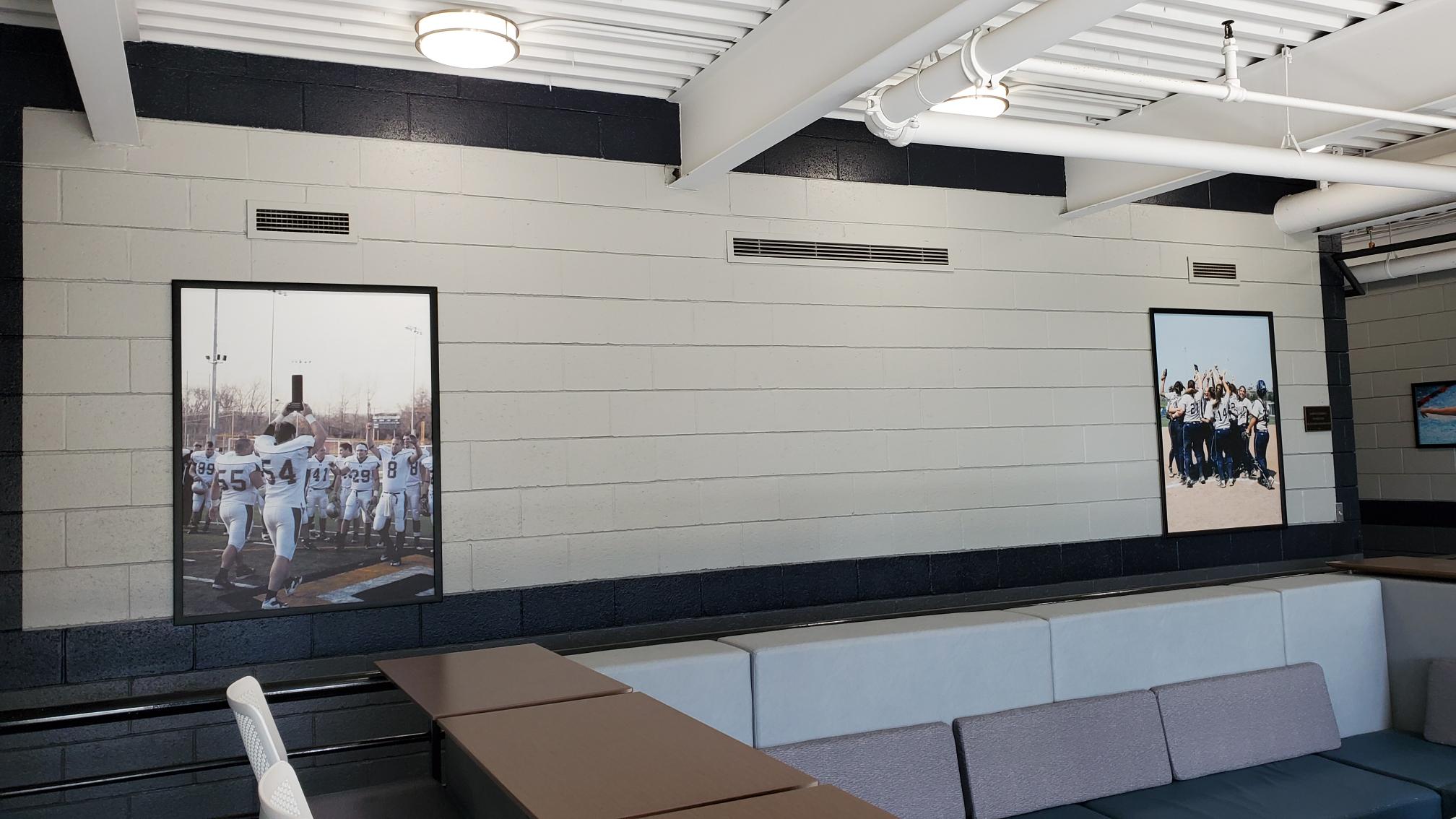 Completed commercial interior painting project at Moravian University Briedegam Hall