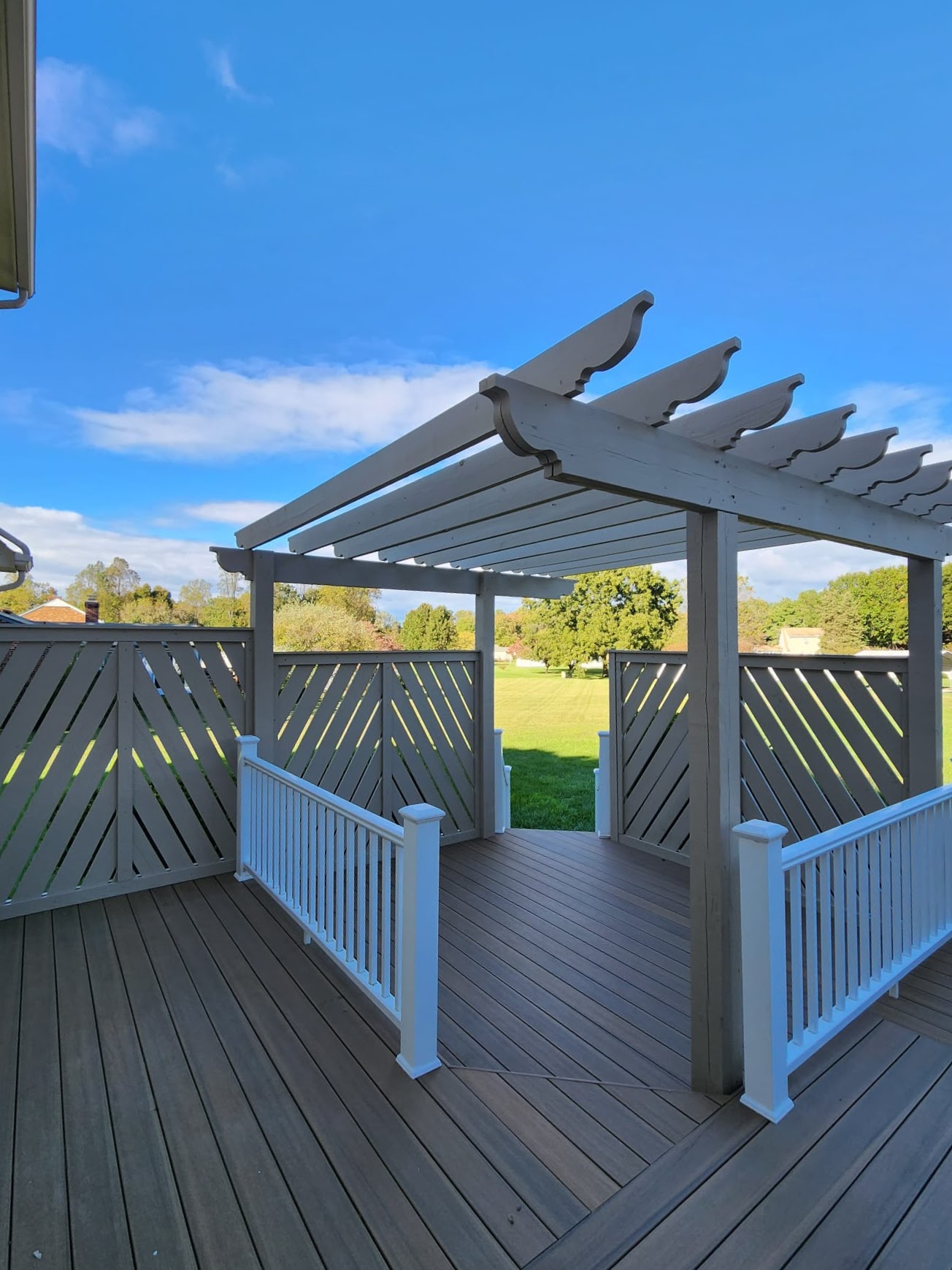 Pergola Staining Project