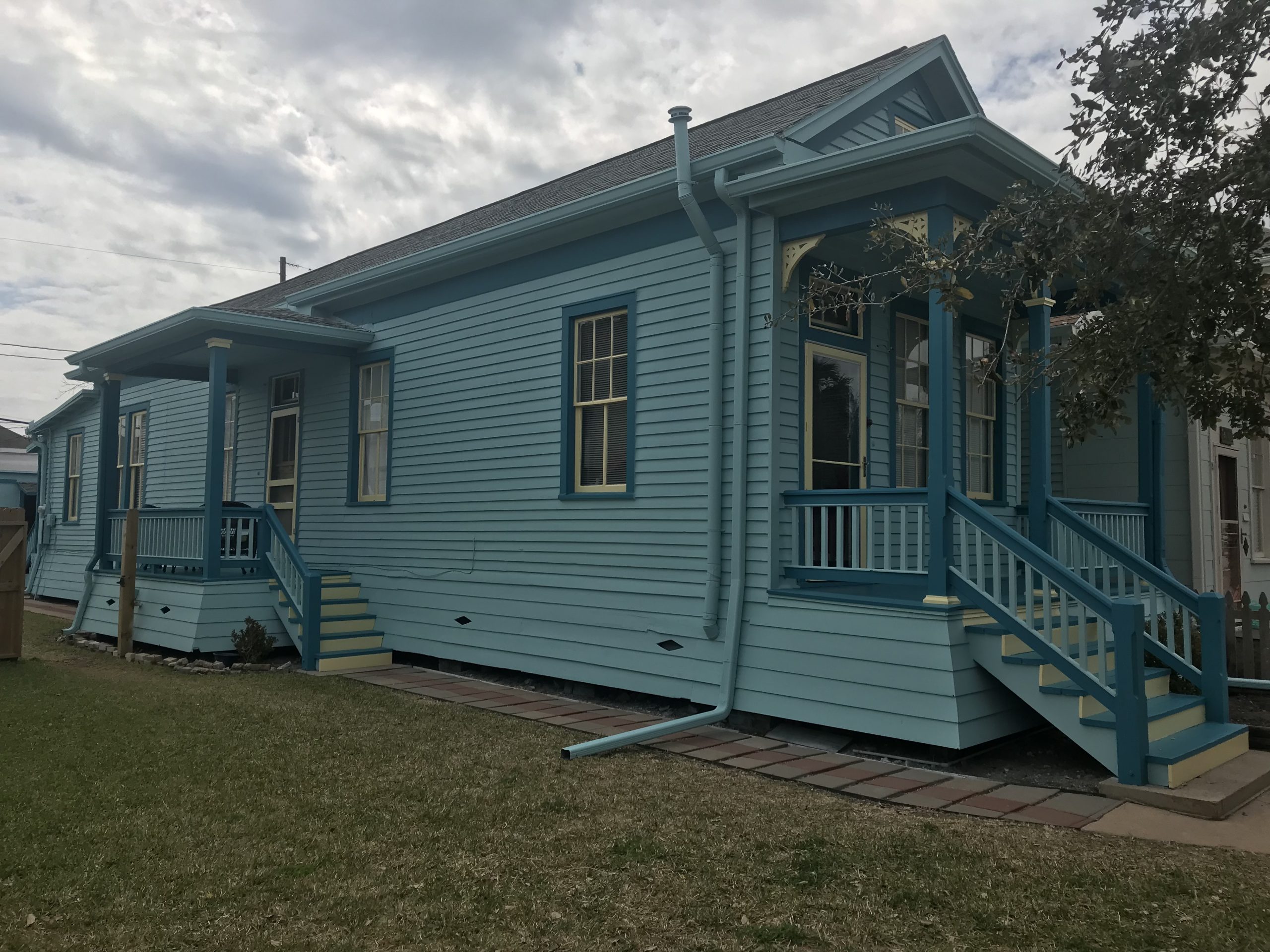 blue house