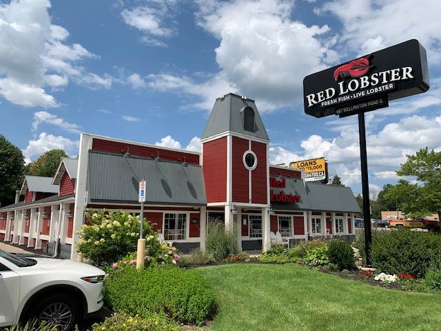 commercial painting Red Lobster