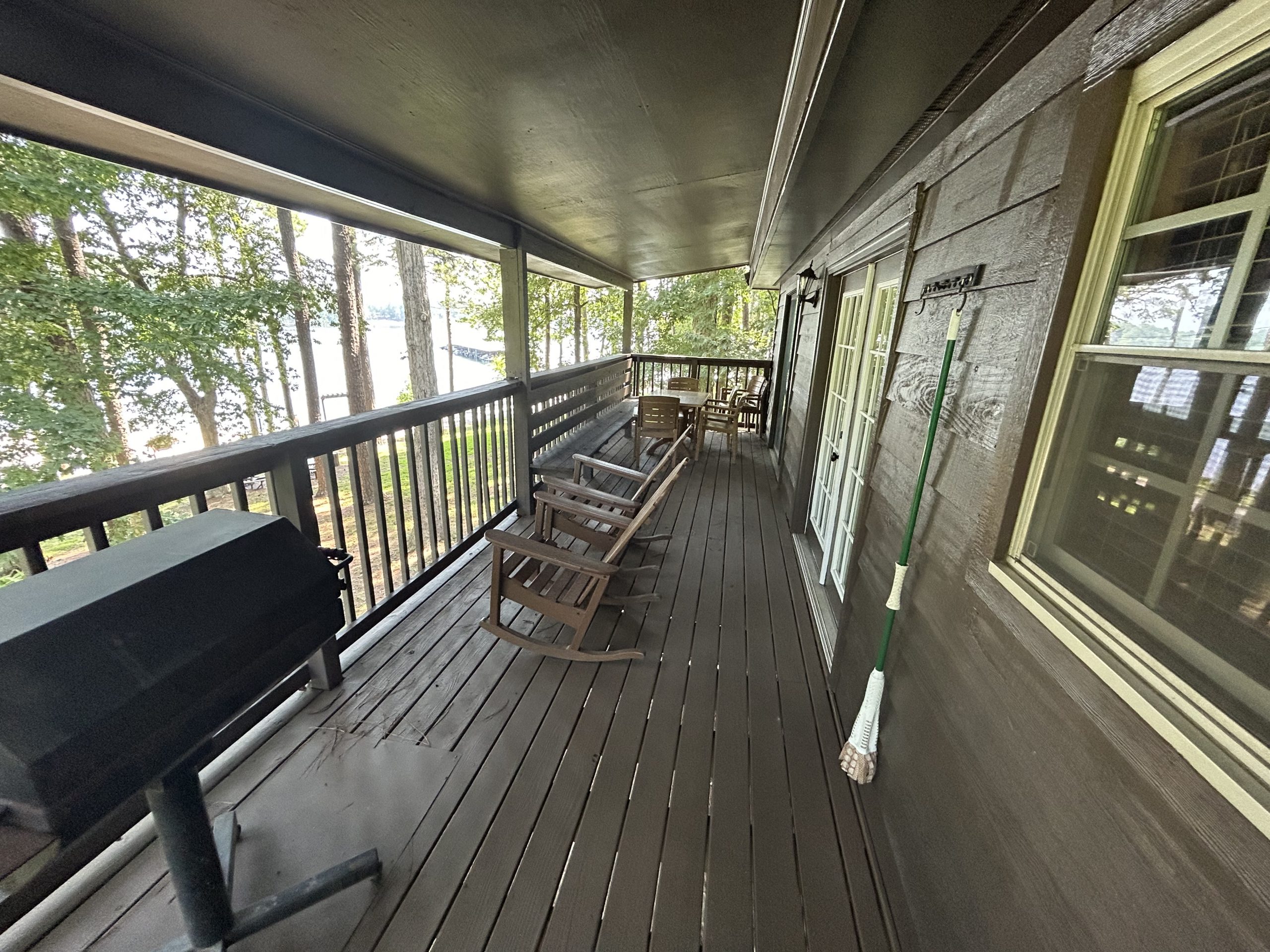 navy cabins after painting