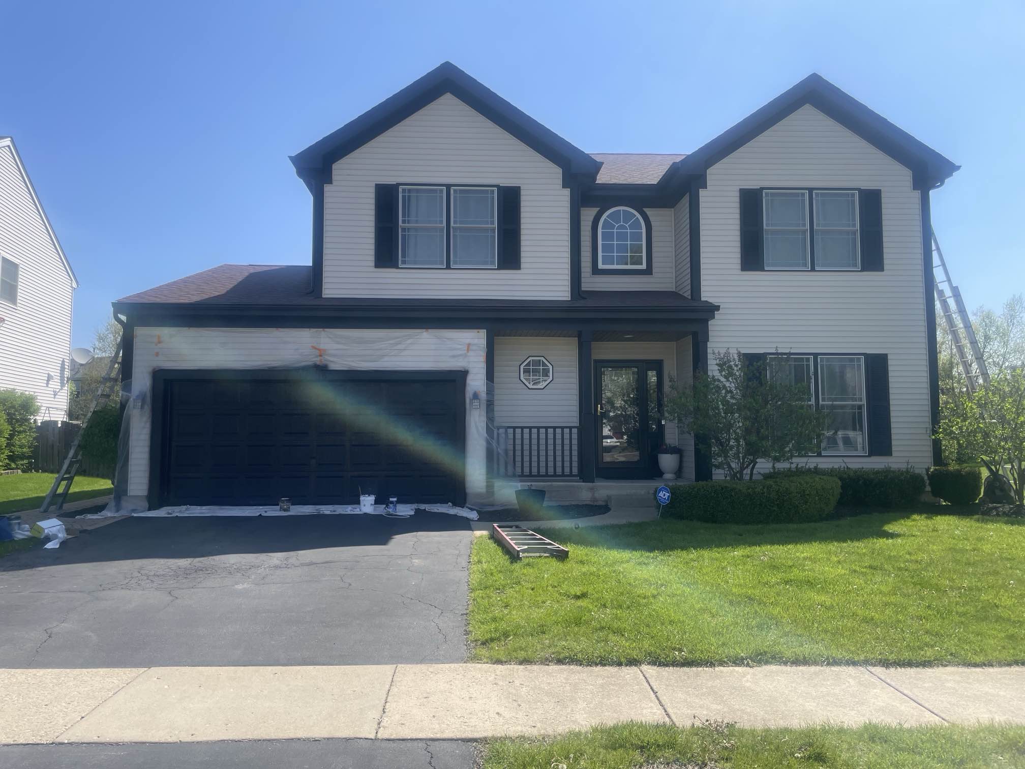 front of house with painted exterior and trim