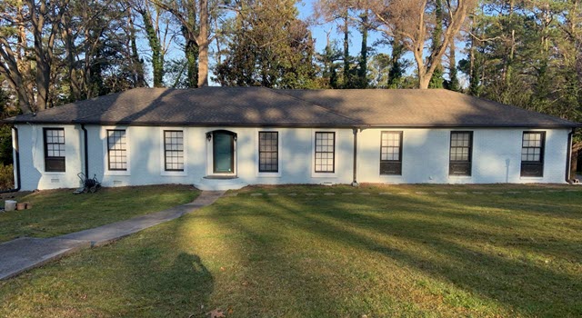 repainted ranch style home in duluth georgia