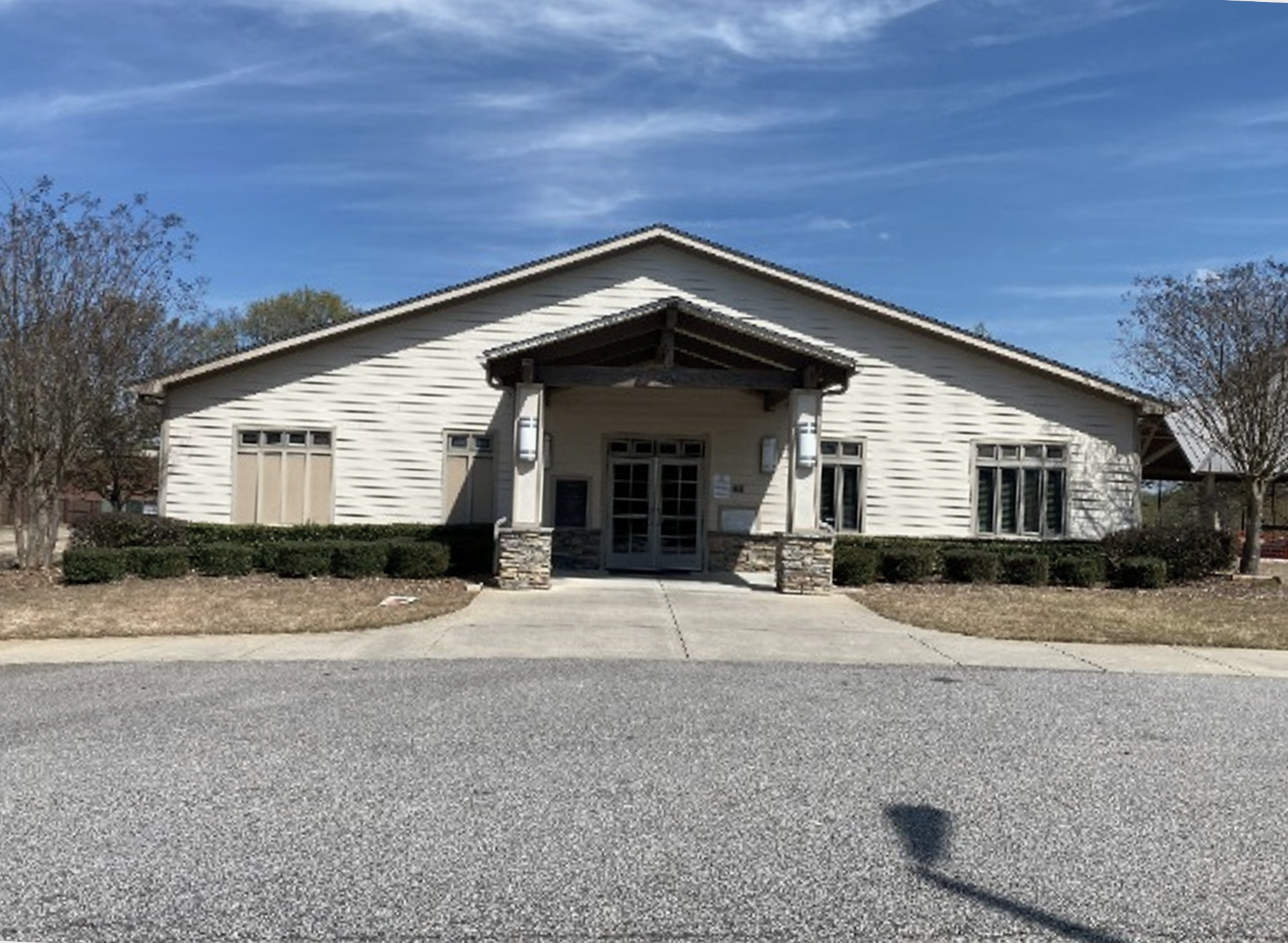 Exterior Event Center Update Before and After Result Before