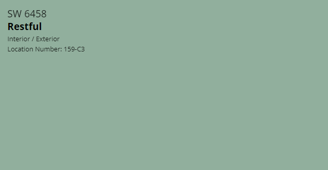 restful by sherwin williams