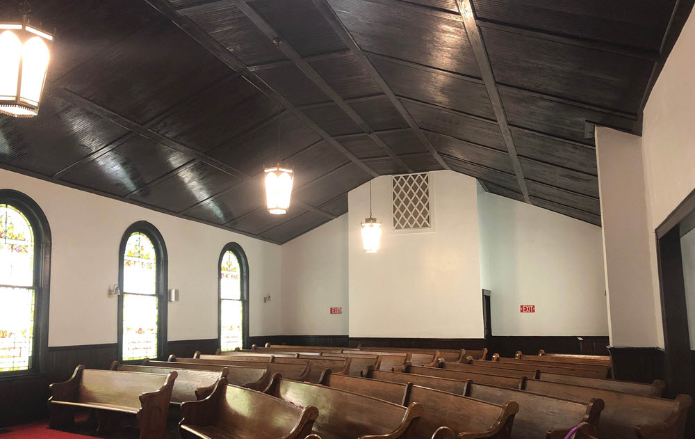 Lexington Church Ceiling Painting After