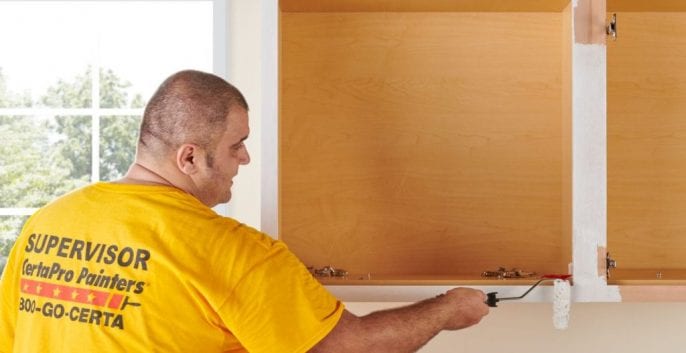 Check out our Cabinet Painters