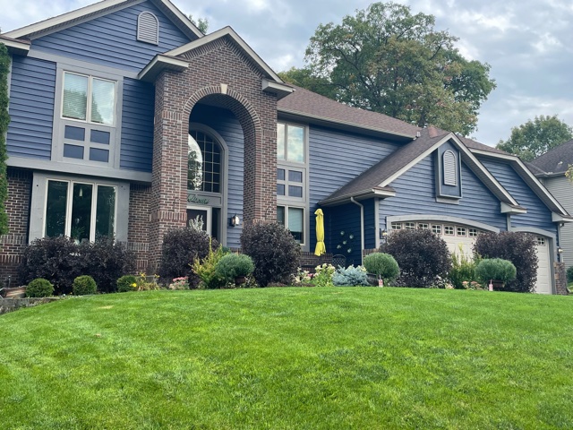 residential exterior after painting