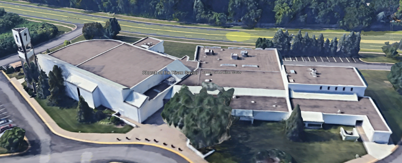 church of the risen savior exterior painting