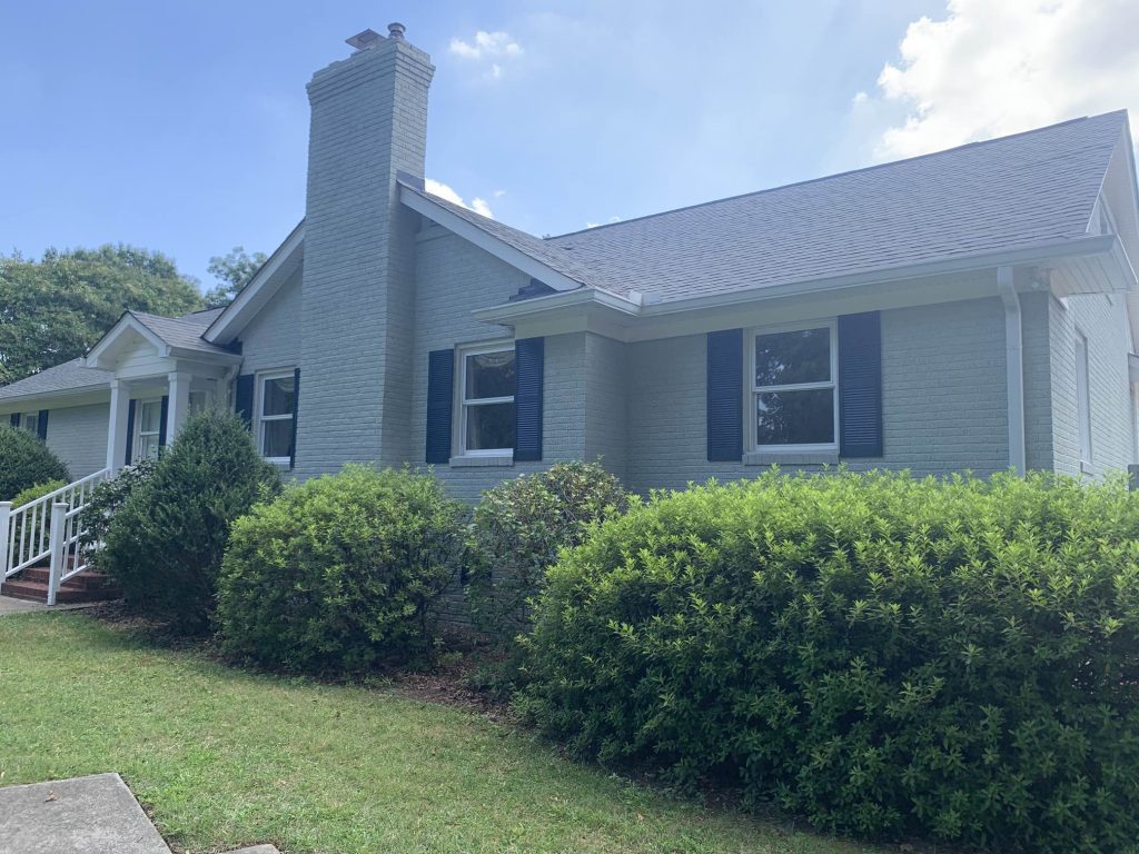 Exterior Brick Painting in Charlotte After
