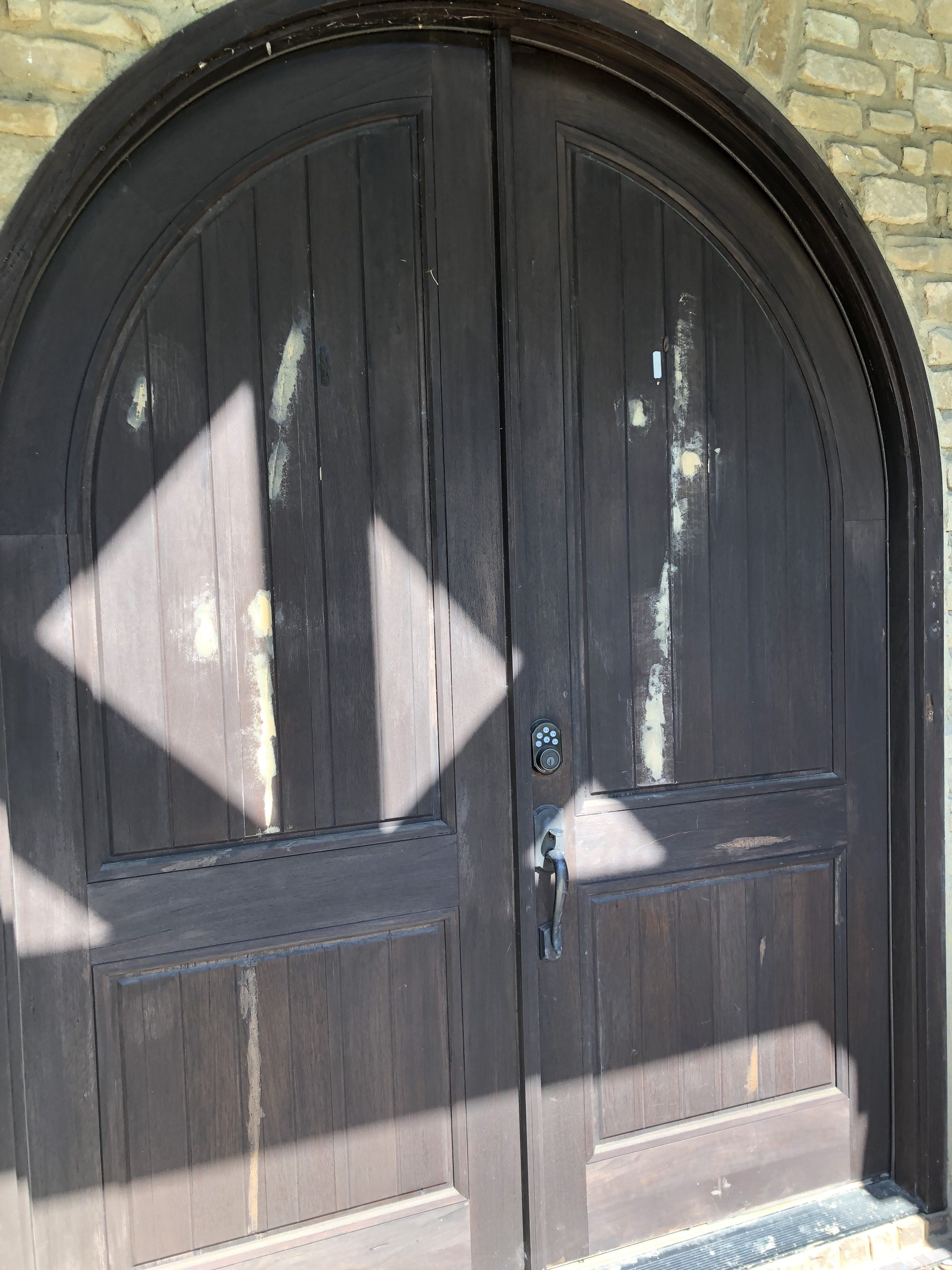 Front Door Staining Before