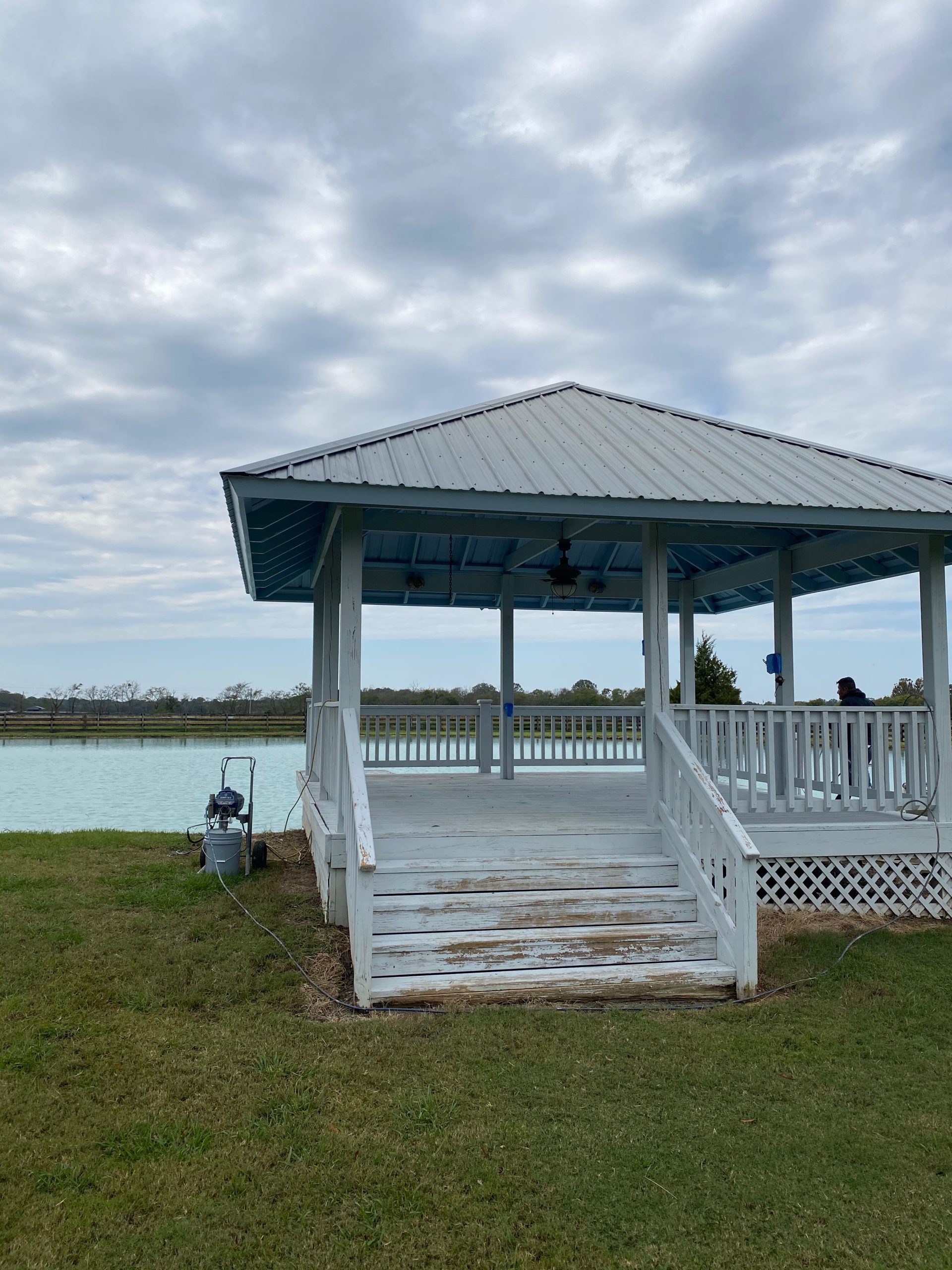 Gazebo by the Lake Before