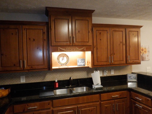wood cabinets