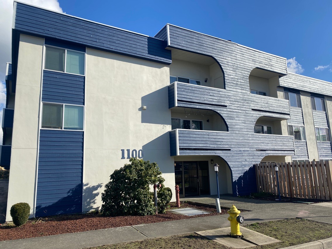 apartment building after being painted