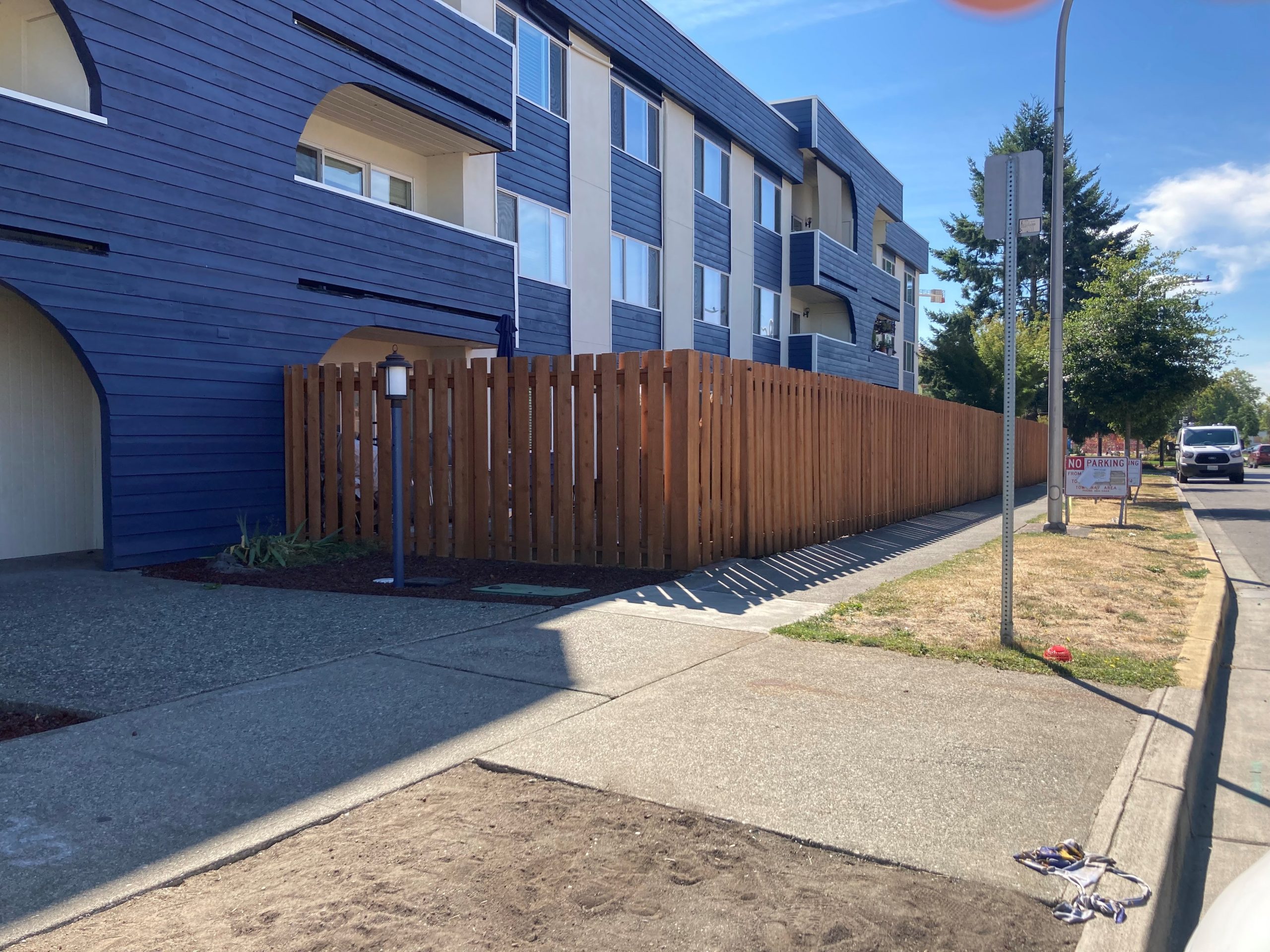 Another Look at the Finished Exterior Blue Paint
