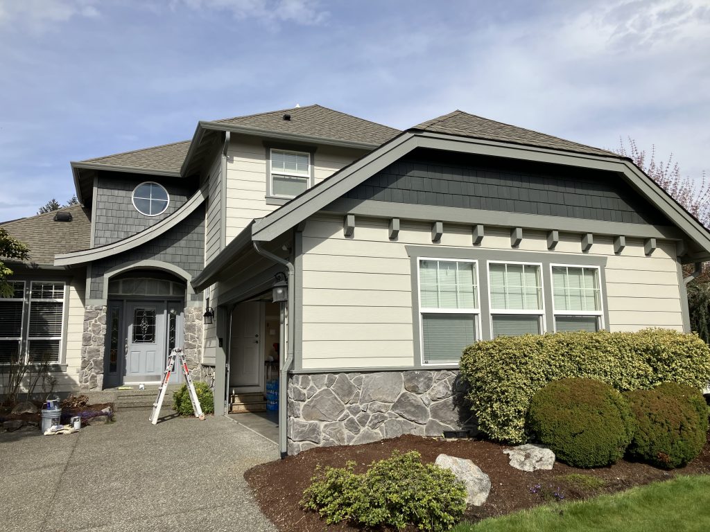 Exterior Trim and Siding Painting After