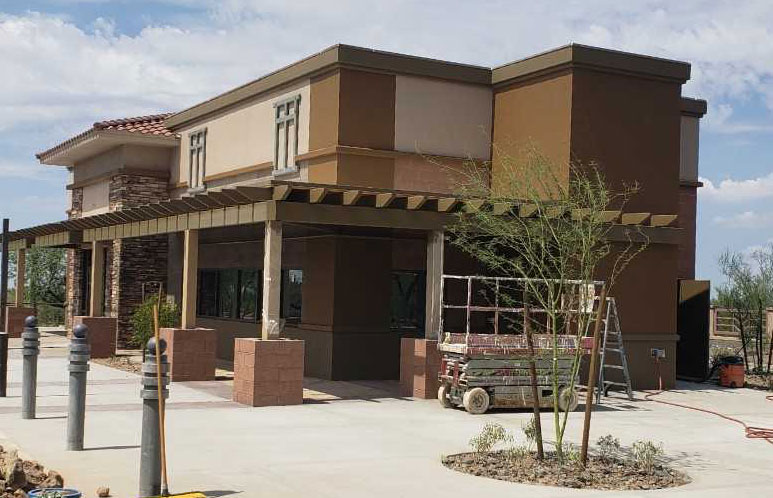 Starbucks Exterior Paint Painting After