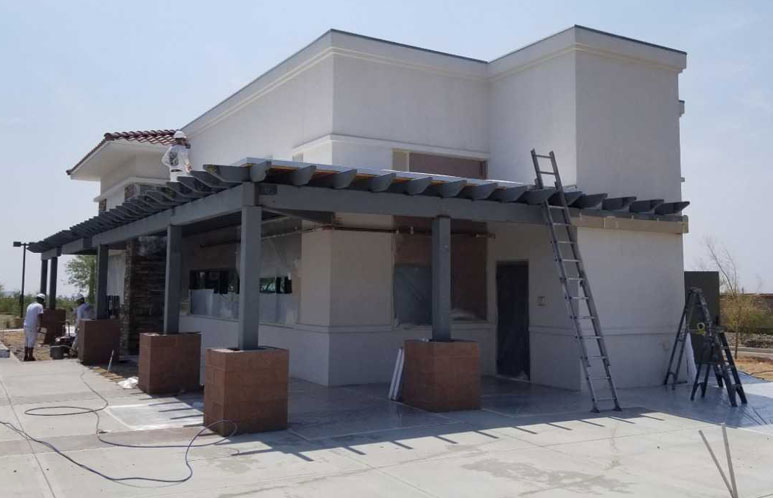 Starbucks Exterior Paint Painting Before