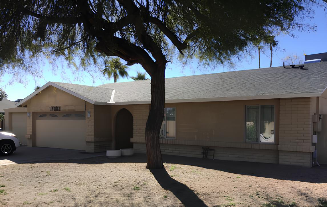 Blue Exterior Repaint in Scottsdale Before